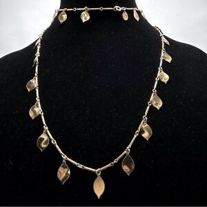 Vendome, Vintage, Long Gold Leaf Necklace, Great Movement